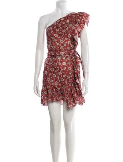 Pre-owned Isabel Marant Étoile Linen Mini Dress In Red
