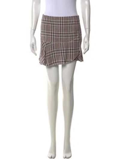 Pre-owned Isabel Marant Étoile Linen Mini Skirt In Blue