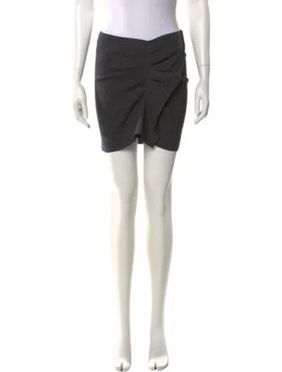 Pre-owned Isabel Marant Étoile Linen Mini Skirt In Gray