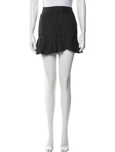 Pre-owned Isabel Marant Étoile Linen Mini Skirt In Green