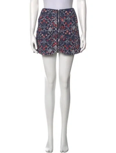 Pre-owned Isabel Marant Étoile Linen Mini Skirt In Multi