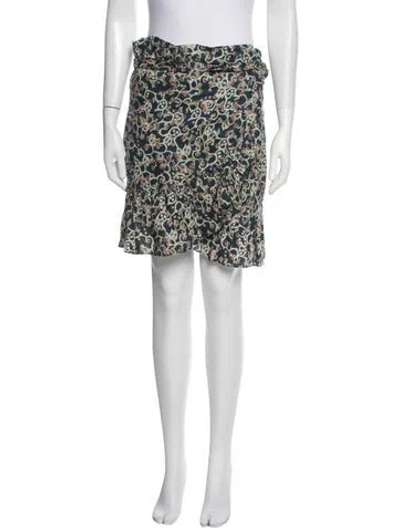 Pre-owned Isabel Marant Étoile Linen Mini Skirt In Multi