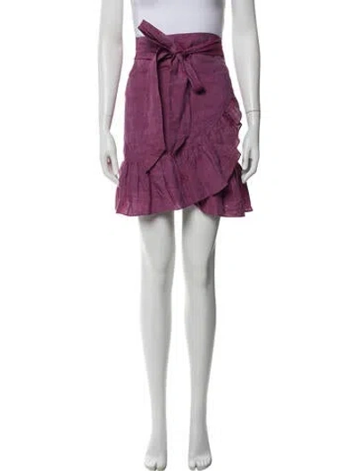 Pre-owned Isabel Marant Étoile Linen Mini Skirt In Multi