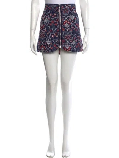 Pre-owned Isabel Marant Étoile Linen Mini Skirt In Multi