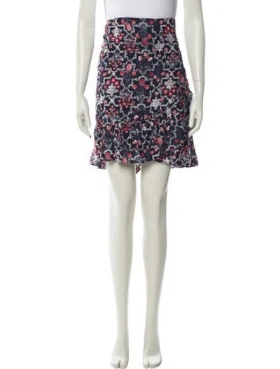 Pre-owned Isabel Marant Étoile Linen Mini Skirt In Neutral