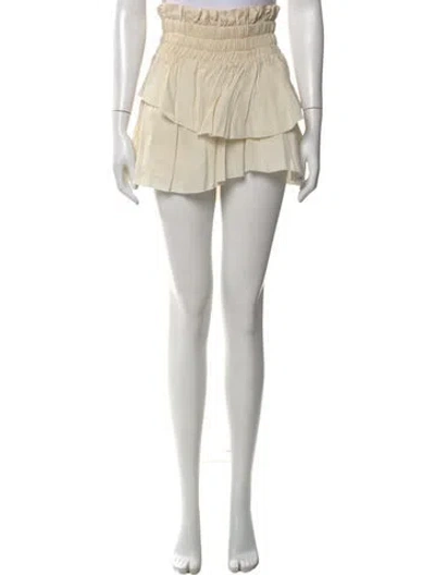 Pre-owned Isabel Marant Étoile Linen Mini Skirt In Neutral