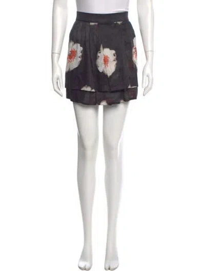 Pre-owned Isabel Marant Étoile Linen Mini Skirt W/ Tags In Black