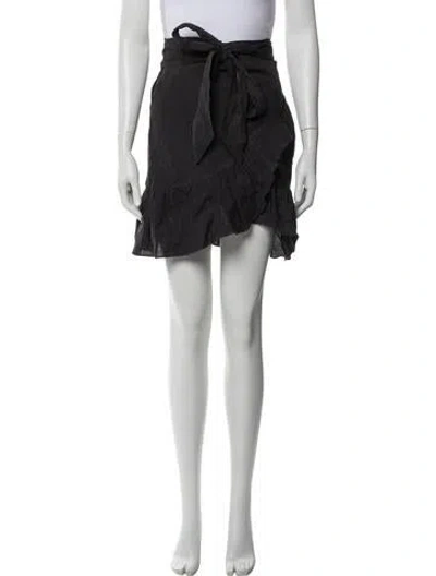 Pre-owned Isabel Marant Étoile Linen Mini Skirt In White