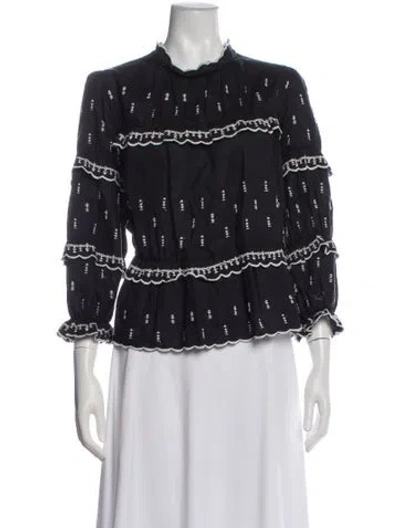 Pre-owned Isabel Marant Étoile Linen Printed Blouse In Multi