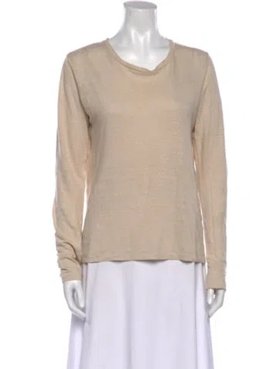 Pre-owned Isabel Marant Étoile Linen Scoop Neck Sweatshirt In Neutral