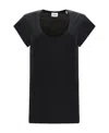Isabel Marant Étoile Linen Short-sleeve Top In Black