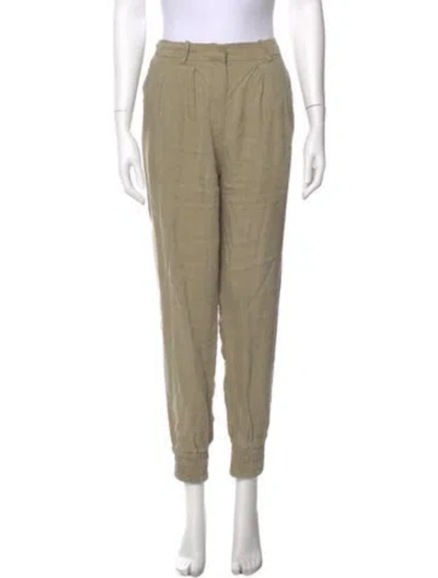 Pre-owned Isabel Marant Étoile Linen Skinny Leg Pants In Neutrals