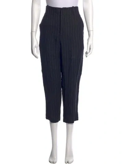 Pre-owned Isabel Marant Étoile Linen Straight Leg Pants In Blue