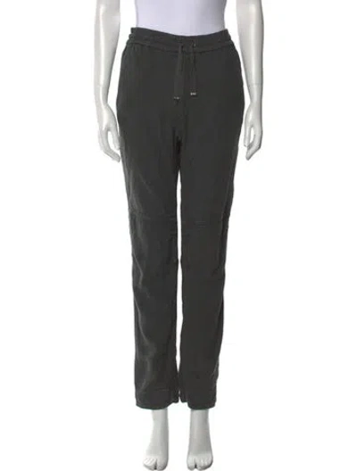 Pre-owned Isabel Marant Étoile Linen Straight Leg Pants In Gray