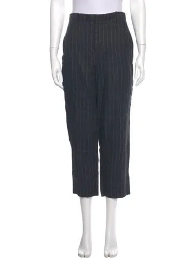 Pre-owned Isabel Marant Étoile Linen Straight Leg Pants In Gray