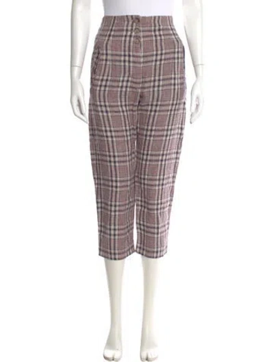 Pre-owned Isabel Marant Étoile Linen Straight Leg Pants In Neutral