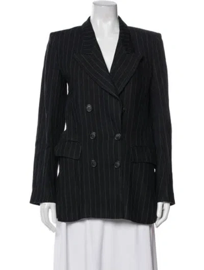 Pre-owned Isabel Marant Étoile Linen Striped Blazer In Blue