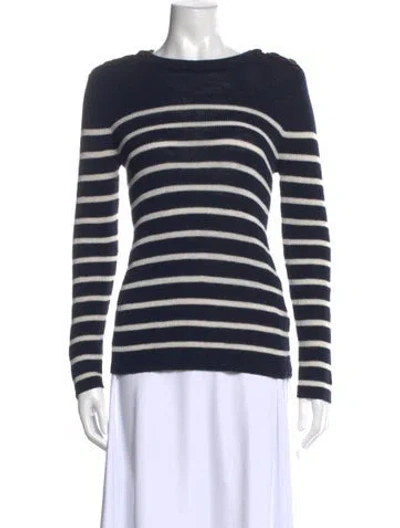 Pre-owned Isabel Marant Étoile Linen Striped Sweater In Blue