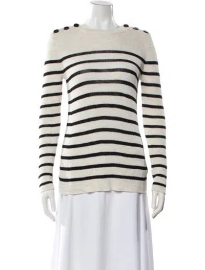 Pre-owned Isabel Marant Étoile Linen Striped Sweater In Neutral