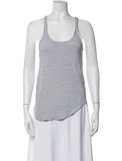 Pre-owned Isabel Marant Étoile Linen Striped Top In Blue