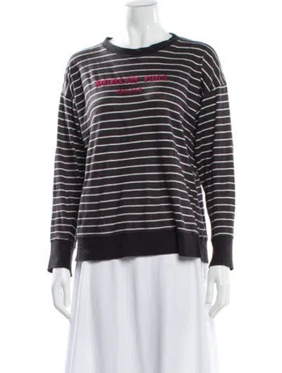 Pre-owned Isabel Marant Étoile Linen Striped Top In Gray