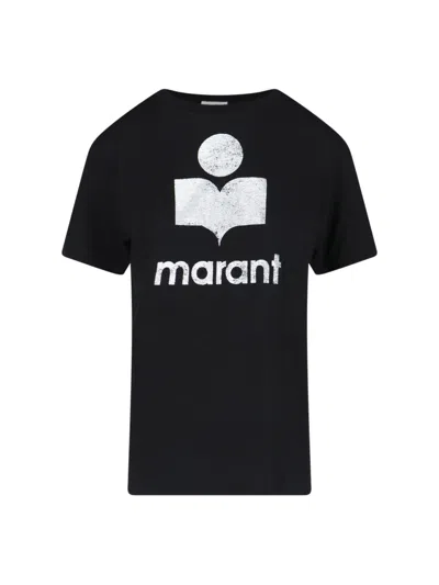 Isabel Marant Étoile Linen T-shirt In Black
