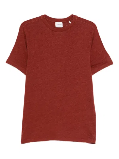 Isabel Marant Étoile Linen T-shirt In Red
