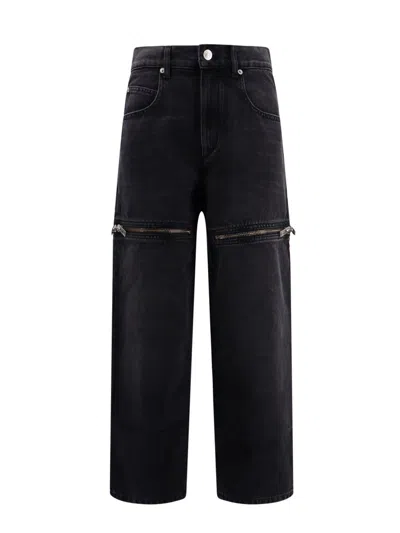 Isabel Marant Étoile 'salia' Black Cotton Jeans