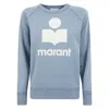 Isabel Marant Étoile Logo Cotton Sweatshirt In Blue