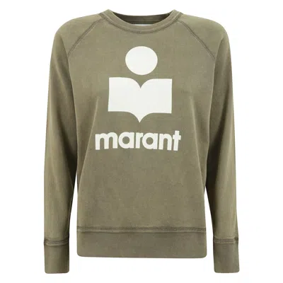 Isabel Marant Étoile Logo Cotton Sweatshirt In Green