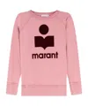 Isabel Marant Étoile Knit Sweatshirt Raglan Sleeves Ribbed Hem Cuffs In Pink