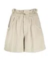 Isabel Marant Étoile Logo Denim Shorts In Nude
