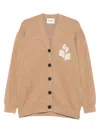 Isabel Marant Étoile Logo-detail Cardigan In Brown