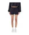 Isabel Marant Étoile Logo Drawstring Shorts In Black