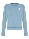 Isabel Marant Étoile Logo-embroidered Cotton Sweatshirt In Blue