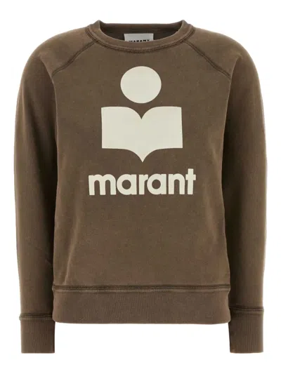 ISABEL MARANT ÉTOILE LOGO-EMBROIDERED COTTON SWEATSHIRT