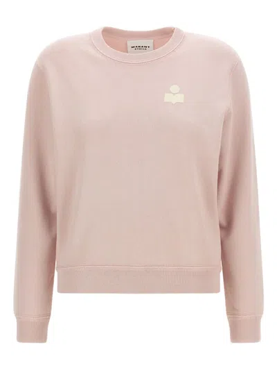 Isabel Marant Étoile Logo-embroidered Crew-neck Sweater In Pink