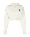 Isabel Marant Étoile Isabel Marant Etoile Oxane Zip Cropped Cardigan In White
