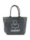 Isabel Marant Étoile Logo-embroidered Tote Bag In Gray