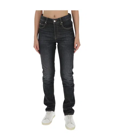 Isabel Marant Étoile Logo Jeans In Black