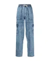 Isabel Marant Étoile Logo Jeans In Blue