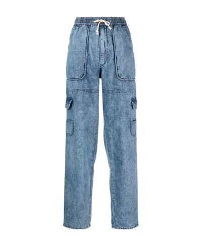 Isabel Marant Étoile Logo Jeans In Blue