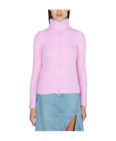 Isabel Marant Étoile Logo Knitted Cardigan In Pink