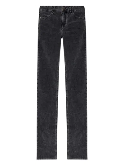 ISABEL MARANT ÉTOILE LOGO-PATCH CORDUROY TROUSERS