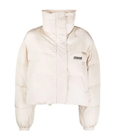 Isabel Marant Étoile Logo-patch Puffer Jacket In White