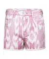 Isabel Marant Étoile Logo Patch Shorts In Pink