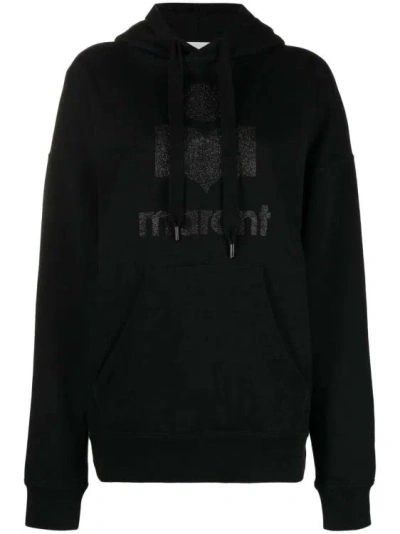Isabel Marant Étoile Mansel Cotton-blend Hoodie In Black