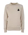 Isabel Marant Étoile Milla Logo-embroidered Sweatshirt In Nude