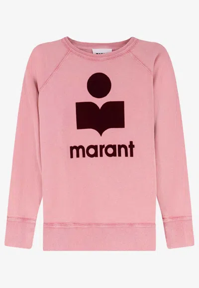 Isabel Marant Étoile Milly Ny Biologic Coton Sweatshirt In Pink