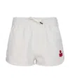 Isabel Marant Étoile Logo-print Drawstring Shorts In White
